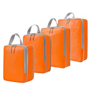Ensemble de sacs de rangement pour cosmétiques, sacs de compression écologiques en polyester avec fermeture éclair, sacs de voyage pour chaussures et bagages - Product Image 2