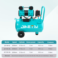 Compresseur d'air bipolaire à piston super silencieux à quatre cylindres à double tête 50L 4HP