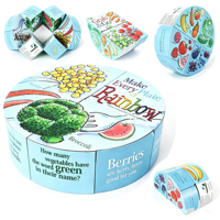 Cubes de puzzle 3D pliables en plastique personnalisés, longueur des côtés 6 cm, cube magique magnétique pliable et modulable