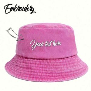 Custom Lightweight Summer Bucket <b>Hat</b> Embroidery for <b>Men</b> Women's <b>Sun</b> Protection for Fishing Casual Outings Cycling Beach Outdoor - Product Image 1