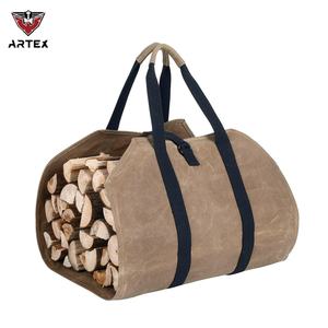 Firewood <b>Log</b> Carrier for <b>Fireplace</b> Personalized Large Heavy Duty Waterproof Canvas Firewood Tote Bag - Product Image 1