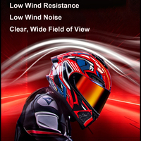 Casque de moto ABS intégral rabattable homologué DOT avec doublure lavable et double visière pour la course et les accessoires moto