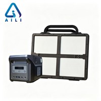 Station d'alimentation portable AILI, panneau solaire monocristallin MPPT, LiFePO4, charge rapide USB-C, garantie 12 ans, charge sans fil