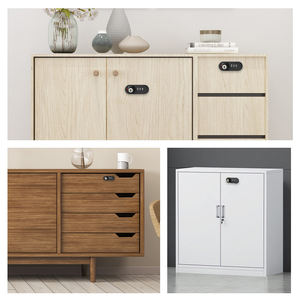 メカニカルミニキーパッドファイル電子キャビネット3デジタルコンビネーション隠しカムロングオフィスメタルデスク引き出しロック - Product Image 6