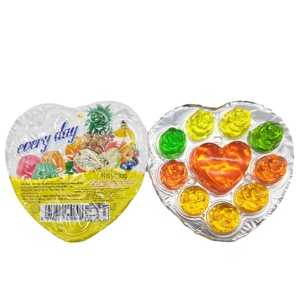 Jelly Cute Rose <strong>Flower</strong> Heart Jelly Fruit Flavor Multi Colors Candy and <strong>Sweets</strong> - Product Image 1