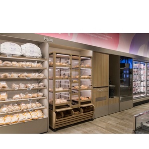 Ngắn Gọn Phong Cách Bakery Cửa Hàng Multilayer Di Chuyển Sàn Gỗ Bánh Mì Hiển Thị Đứng - Product Image 2