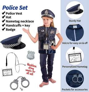 Nouveau style Costume professionnel pour enfants Déguisements de pompier, de policier, de médecin Ensemble de costumes Jouets de déguisement - Product Image 3