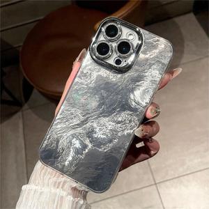 Coque pour iPhone 17 Pro Max, motif laser glacier avec film de protection d'objectif, découpe précise, coque de téléphone antichoc - Product Image 3