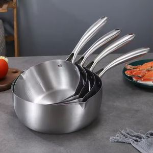 Çok fonksiyonlu paslanmaz çelik pişirme Pot vapur mutfak tavalar çelik tencere pişirme için sos tavalar bebek süt tencere - Product Image 3