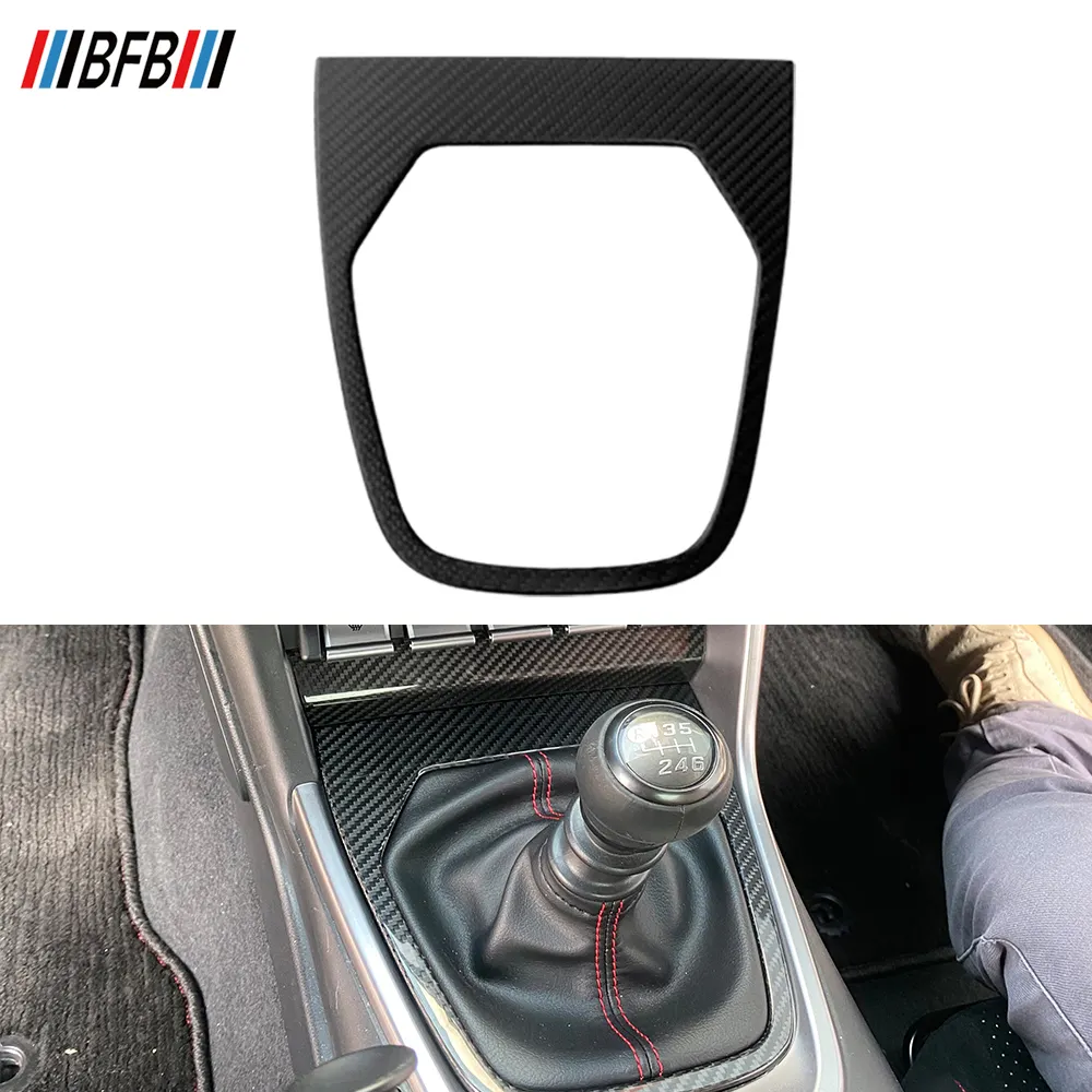 BFB Real Dry Carbon Matte Carbon Gear Shift Panel Cover Gear Box Frame For Subaru BRZ