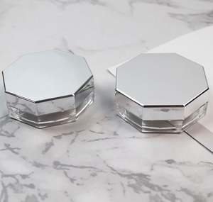 Customizable Portable Elastic Mesh Powder <b>Box</b> Set Silver Octagonal Mirror Sub Packaging for <b>Makeup</b> Body Powder Plastic - Product Image 6