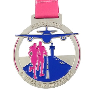 Arceau de course et finisseur de Marathon, produit en émail doux, éclat doux, ancien et argent,, usine - Product Image 2