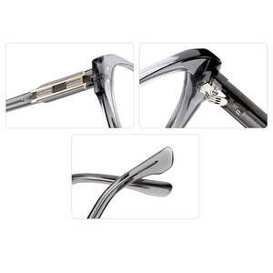 Retro Acetate kính khung bản lề mạnh mẽ High End Luxury Acetate Kính mắt <span class=keywords><strong>Frames</strong></span> 2024 mới nhất - Product Image 5