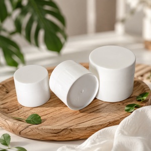 Pot cosmétique vide 15g blanc, petit récipient rechargeable pour baume et soins corporels - Product Image 5
