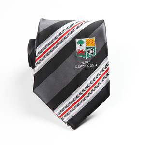 <span class=keywords><strong>Cravate</strong></span> Formelle Noire Rayée Personnalisable de Haute Qualité pour Homme avec Logo Brodé – Option Logo Personnalisé – Respirante et Durable – <span class=keywords><strong>Cravate</strong></span> d'Affaires - Product Image 2