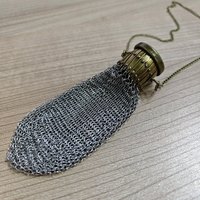 Chaîne métal maille portefeuille fait à la main anglais Vintage porte-monnaie portefeuille anglais porte-monnaie