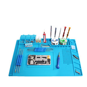 Tapis <span class=keywords><strong>de</strong></span> Bureau S-160 Résistant à la Chaleur, Tapis Isolant en Silicone pour Soudure BGA, Outil <span class=keywords><strong>de</strong></span> Réparation <span class=keywords><strong>de</strong></span> Téléphone, Plateforme <span class=keywords><strong>de</strong></span> Maintenance, Tapis <span class=keywords><strong>de</strong></span> Réparation Mobile - Product Image 4