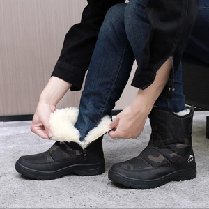 Botas de Nieve Unisex para Invierno, Impermeables, Cálidas, con Tacón Medio, Antideslizantes, Resistentes al Desgaste, a Prueba de Frío, de Algodón - Product Image 2