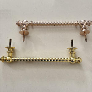 Fh9012 дешевые европейские похоронные шкатулки, изготовленные на заказ золотые ручки для гроба из розового золота, похоронные аксессуары для деревянного гроба - Product Image 4