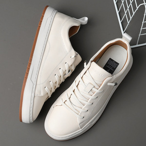 <span class=keywords><strong>Sneakers</strong></span> <span class=keywords><strong>bianche</strong></span> da <span class=keywords><strong>uomo</strong></span> di alta gamma, basse, traspiranti e versatili, scarpe casual per primavera e autunno - Product Image 4