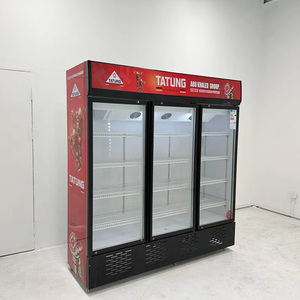 Congélateur Vertical de Vitrine Commercial Très Demandé 1000L à 3 Portes, pour Réfrigération de Supermarché - Product Image 2