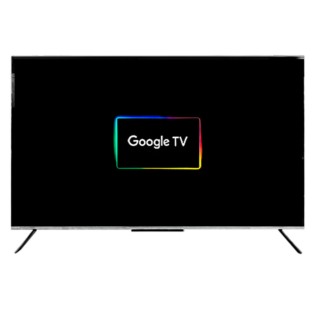 55 Inch 4K UHD HDR Google Android Smart LED Hotel TV USB Flameless Narrow Border Full Screen Black TV Matte Anti-Glare