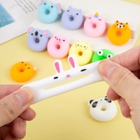Jouets Squishies Anti-stress en TPR, Jouet à Presser Personnalisé en Forme de Mini Donut, Jouets Squishy Mochi à Rebond Lent