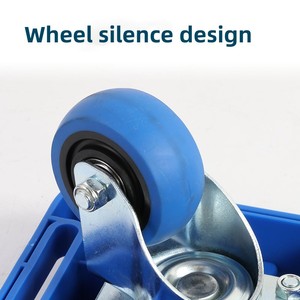 Màu xanh <span class=keywords><strong>4</strong></span>-bánh xe im lặng cán nhựa Dolly cho di chuyển doanh thu hộp Dolly với màu xanh Xe đẩy & tay xe - Product Image 5