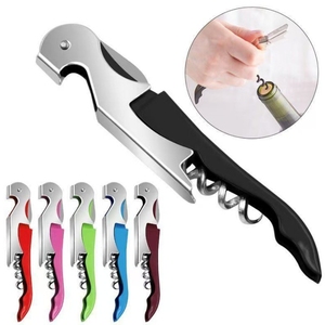 HXYSWBO102 Custom 3 in 1 <strong>Bar</strong> <strong>Tools</strong> One Hinge MultiFunction Stainless Steel Folding CorkScrew for Beer &amp; Wine Opening - Product Image 1