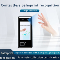 Sistema de Acceso a Puertas con Reconocimiento de Venas de la Palma sin Contacto, Sistema Biométrico con SDK Opcional, Reconocimiento Facial, Código QR RFID y Huella Dactilar
