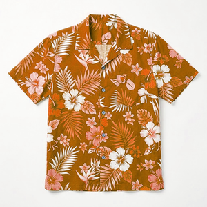 Camisas Hawaianas con Estampado Floral Colorido, Manga Corta, Ropa de Playa, Camisas para Vacaciones de Verano, Diseño Personalizado, Proveedor Mayorista - Product Image 6