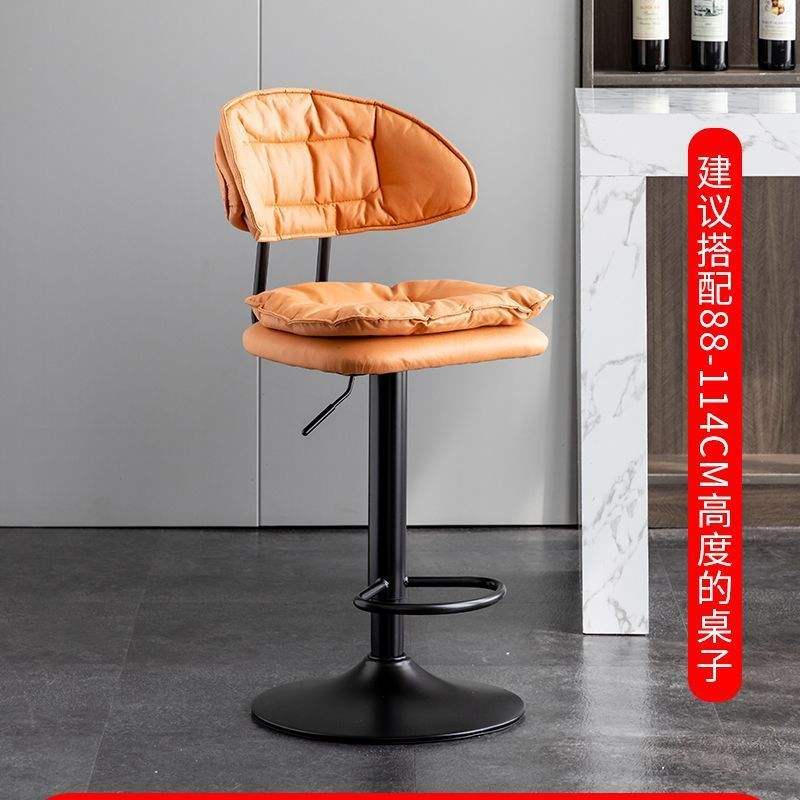 Legging noir taille haute orange