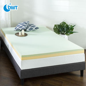 Matelas orthopédique compressé double pour <span class=keywords><strong>lit</strong></span> de sol, imperméable, pliable, gel, mousse à mémoire de forme, surmatelas hybride - Product Image 5
