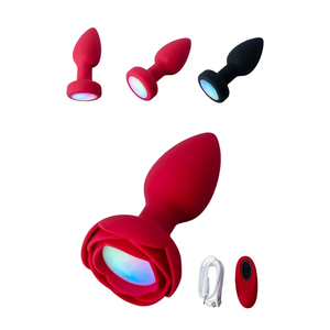Sex Toys Men and Women <b>Remote</b> <b>Control</b> Rose Vibrator Anal <b>Plug</b> Sex Toys Massager Adult Sex Toys - Product Image 1