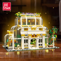 JIESTAR JJ9044 2231PCS Série Vue de Rue Jardin Botanique Ornement Blocs de Construction Modèle Jouet Éducatif Technique Cadeau de Fête