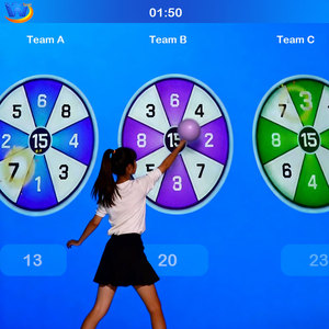 Projecteur mural interactif de jeu Ominiball multijoueur en gros, écran de projection métallique pour sport multi-balles à domicile et ZW030 Intera - Product Image 2