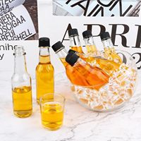 Bouteille en Verre Transparente de Qualité Alimentaire pour Sauce Piquante avec Bouchon à Vis en Plastique 90 ml 150 ml 250 ml