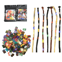 Alta qualità 10 pezzi Mix tessuto terrore Dreadlock perline clip polsino per capelli treccia perline tubo accessori per capelli stile casuale