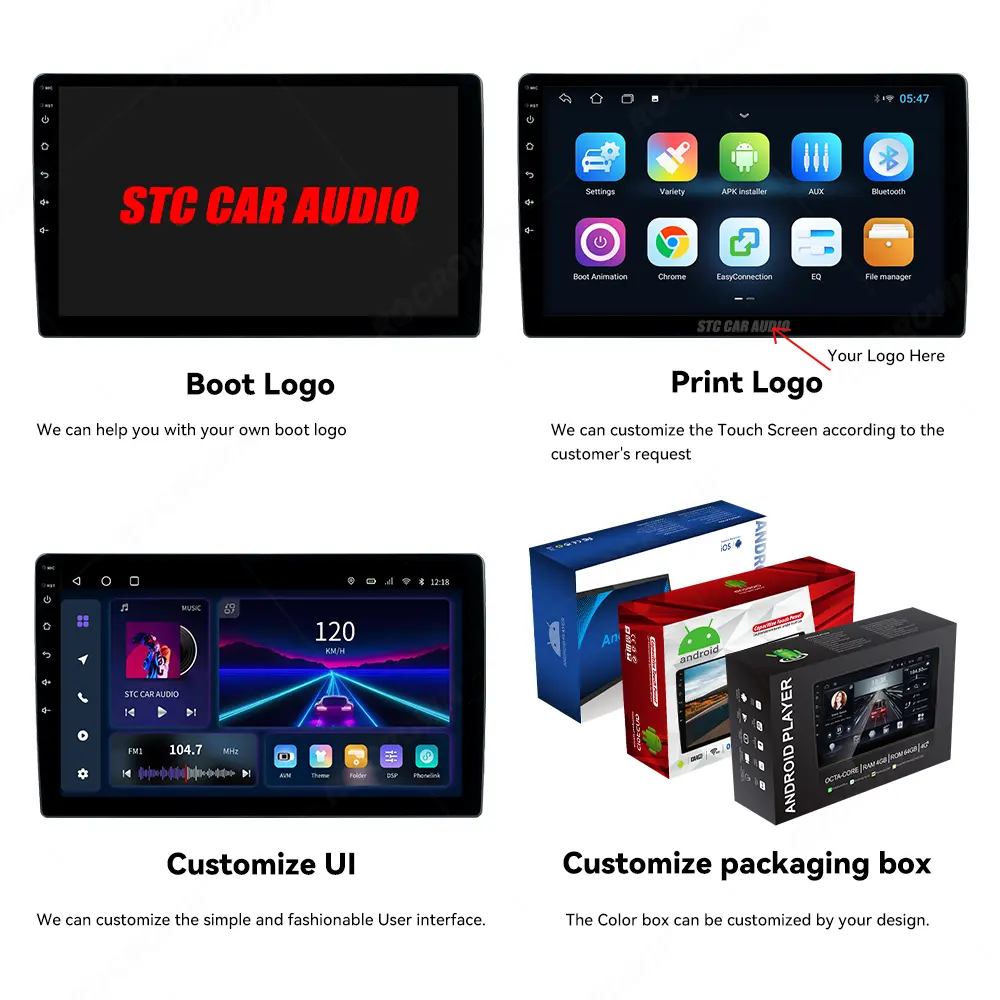 Factory Offer Android Car Player Touch Screen USB BT WIFI Mirror Link Car Radio 10" dvr android 8.1 car stereo touch screen