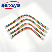 Câbles connecteurs BeiXing mâle-femelle à âme en cuivre, isolation nylon, pas de 1,25 mm, double extrémité, 2 à 6 broches, longueur 120 mm, tension nominale 36 V