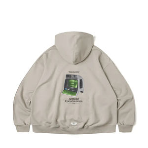 Felpe con cappuccio da uomo <span class=keywords><strong>oversize</strong></span> di vari disegni 100% cotone <span class=keywords><strong>marrone</strong></span> stampa grafica alta qualità stile Streetwear felpe Casual - Product Image 2