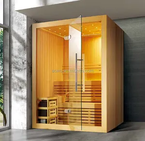 Galpão de jardim sauna sala indoor & outdoor sauna edifícios pré-fabricados jacozy sauna cabine 1 2 pessoa jacuzzier