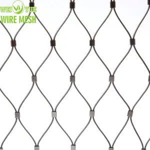 SUS316 Stainless Steel Wire Cable Drop Safety Net For Protection