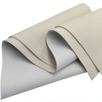 Feuilles de néoprène SBR gaufrées beige, tissu composite simple face, antidérapant, doux, respirant, élastique, durable, en rouleau, qualité mousse