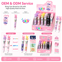 KAIX Stylos Gel Multicolores Personnalisables avec Logo, 10 Couleurs, Embouts en PVC Souple, Idéaux pour les Récompenses Scolaires (Vente en Gros)