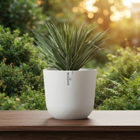 Pots de fleurs avec trou de drainage, légers, minimalistes, en plastique, pots modernes pour plantes, pots de jardin en gros