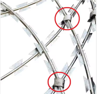 Fil barbelé rasoir M87 CL-35 de 1,5 mm avec clip de fixation pour un maintien sécurisé – Prix usine Chine