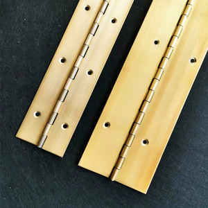 Tinh Khiết Brass Liên Tục Dài Bản Lề Cho Cửa Sổ Tủ Hộp Quà Tặng Nhà Phần Cứng Giấu Đàn Piano Bản Lề - Product Image 4