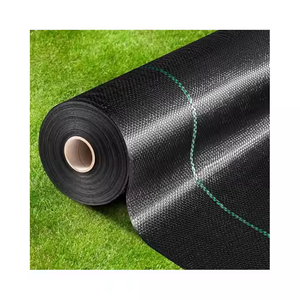 Toile de paillage robuste pour jardin avec trous de plantation - Tapis anti-mauvaises herbes pour aménagement paysager - Product Image 4