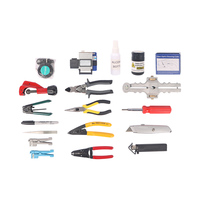Kit de empalme de fusión de fibra óptica, cortador de cables de instalación de campo FTTH, cortador de fibra óptica, herramienta de red óptima